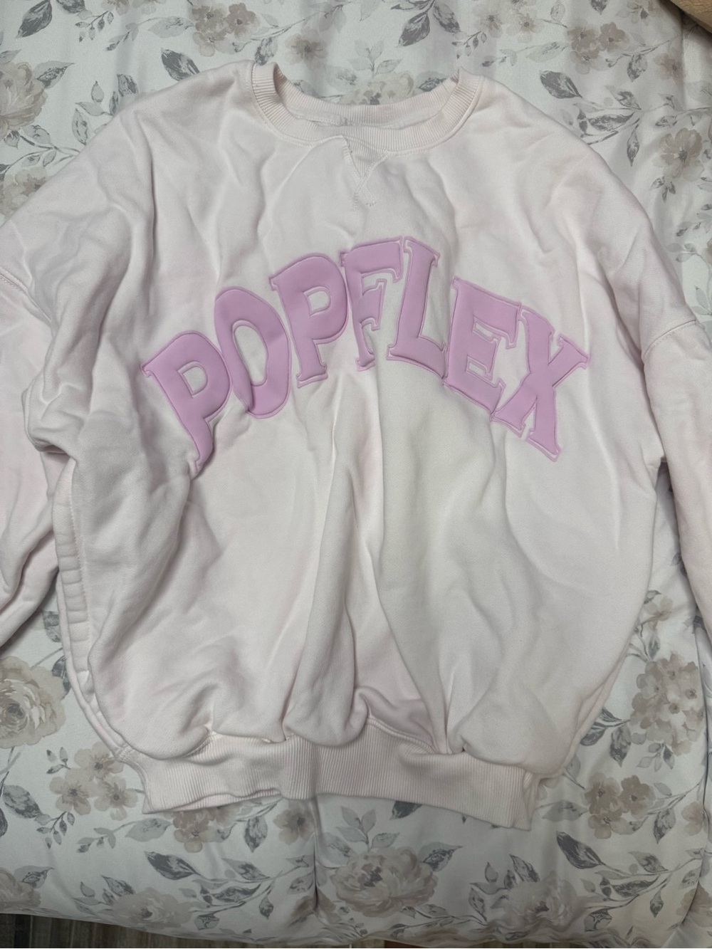 POPFLEX Cloud Crewneck Sweater White